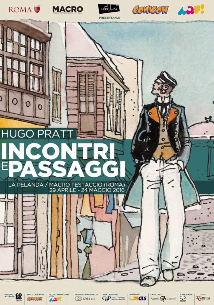 locandina hugo pratt incontri e passaggi roma 2016